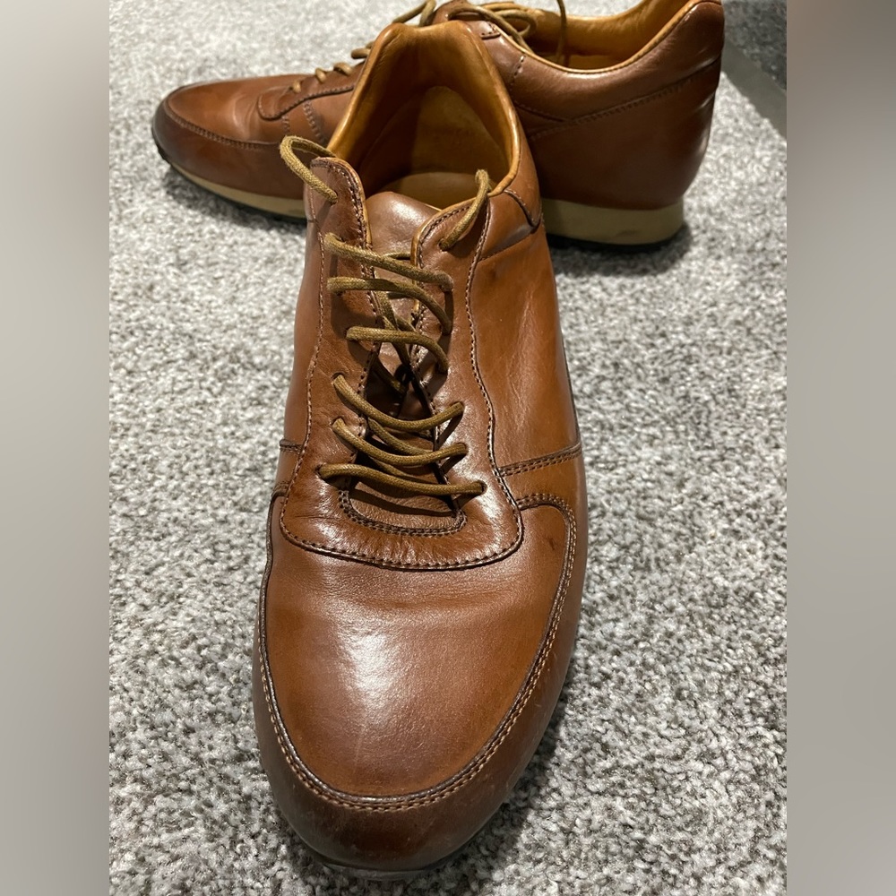 To Boot brown leather runners.